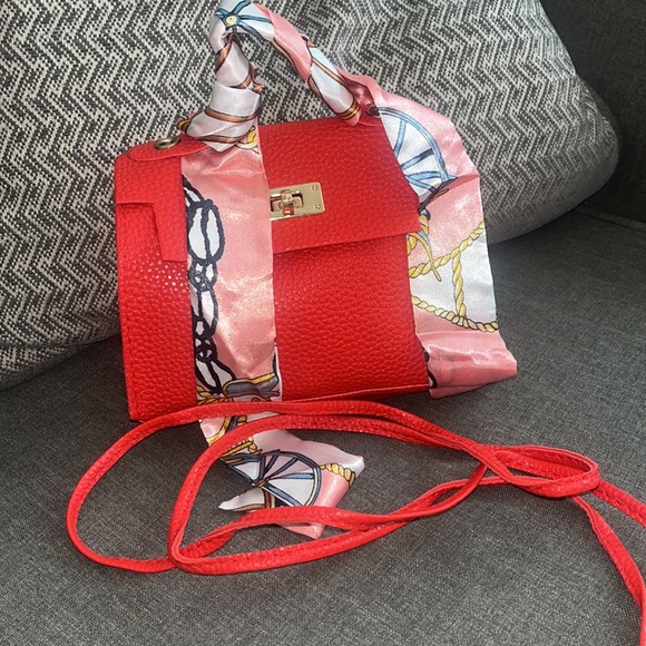 Mini Square Bag Red Flap with Twilley - Picture 2 of 7